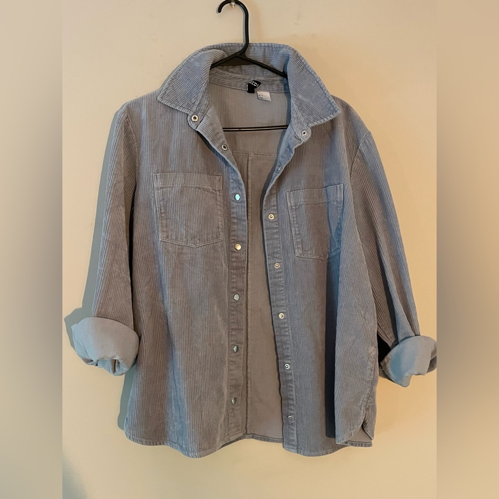 Soft material, pseudo corduroy jacket